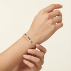 Multi-Stone Beaded Chain Bracelet