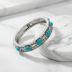 Turquoise Stretch Bangle Bracelet