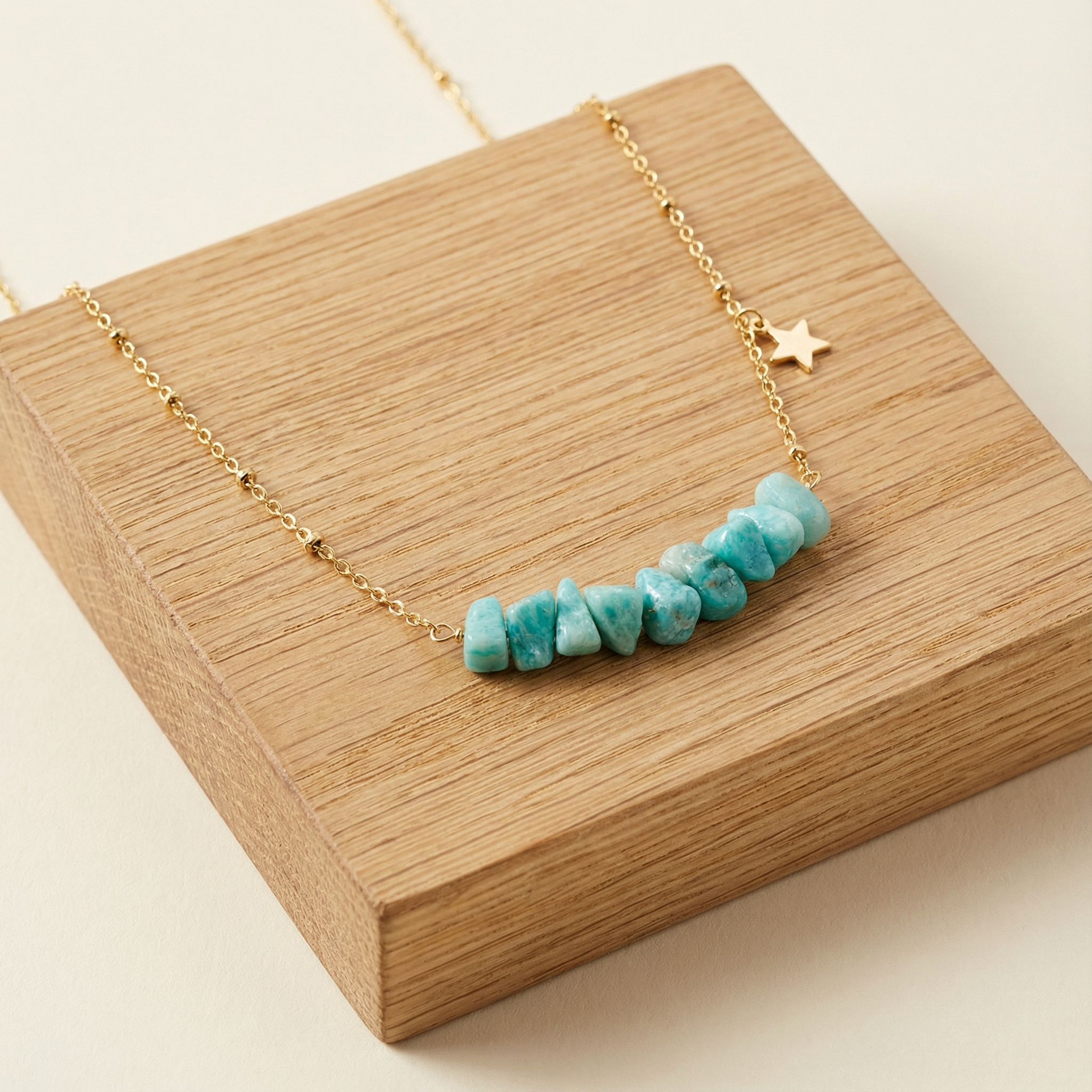 Gravel Pendant Natural Stone Necklace