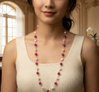 Purple Agate Knotted Necklace