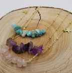 Gravel Pendant Natural Stone Necklace