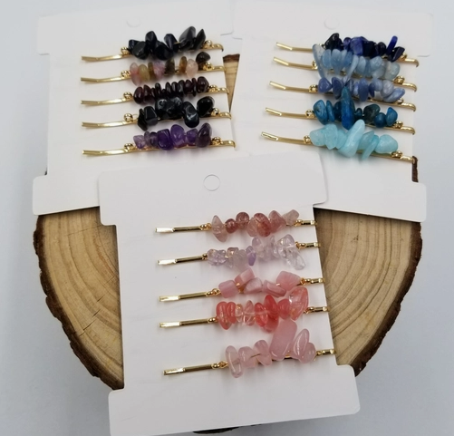 Natural Stone Hair Pins
