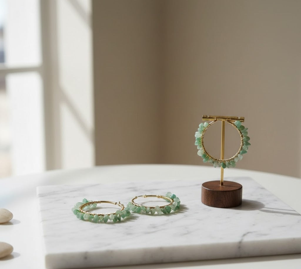 Handmade Pacific Crystal Earrings