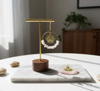 Round Lotus Crystal Chakra Earrings - Purple, Pink, Black